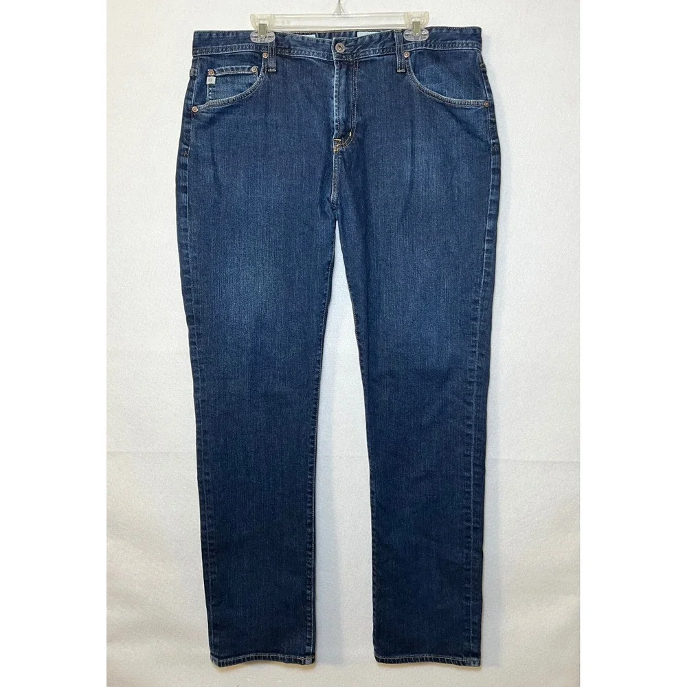 AG Adriano Goldschmied B-Type III Easy Dark Wash Straight Leg Jeans Men 38x35